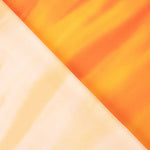 Orangefarbener Satin mit Wasserfalldruck - Ribes y Casals
