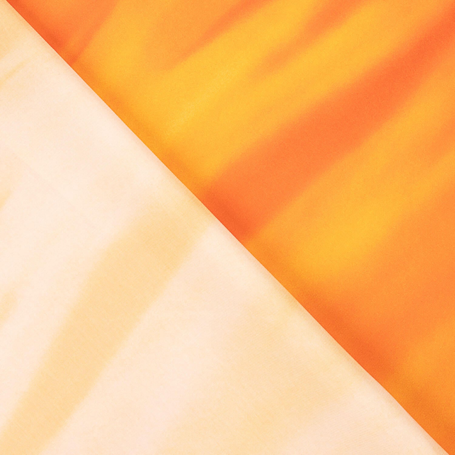 Orangefarbener Satin mit Wasserfalldruck - Ribes y Casals