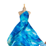 Blauer Flash Print Satin - Ribes y Casals