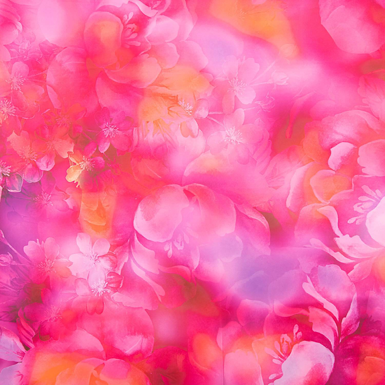 Fuchsia Flash Print Satin - Ribes y Casals