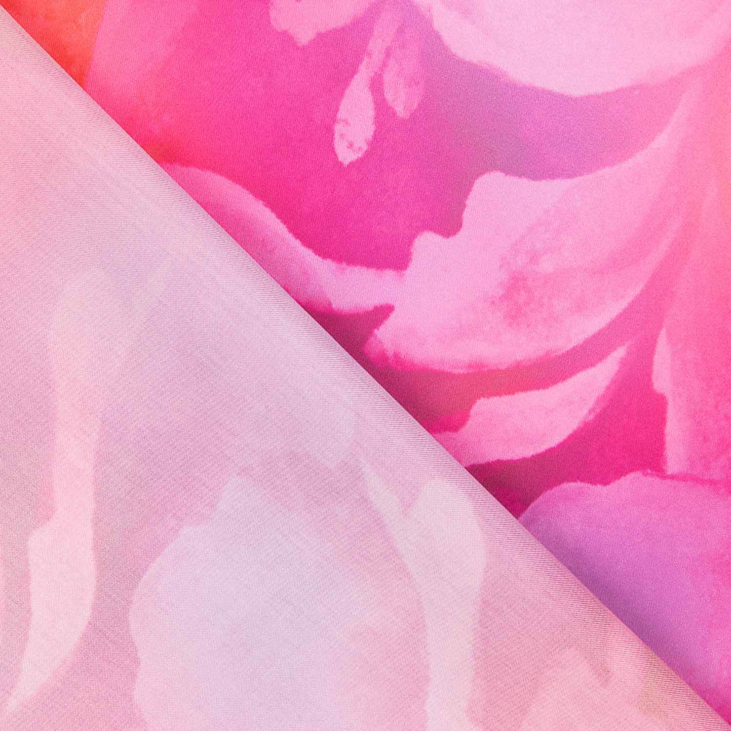 Fuchsia Flash Print Satin - Ribes y Casals