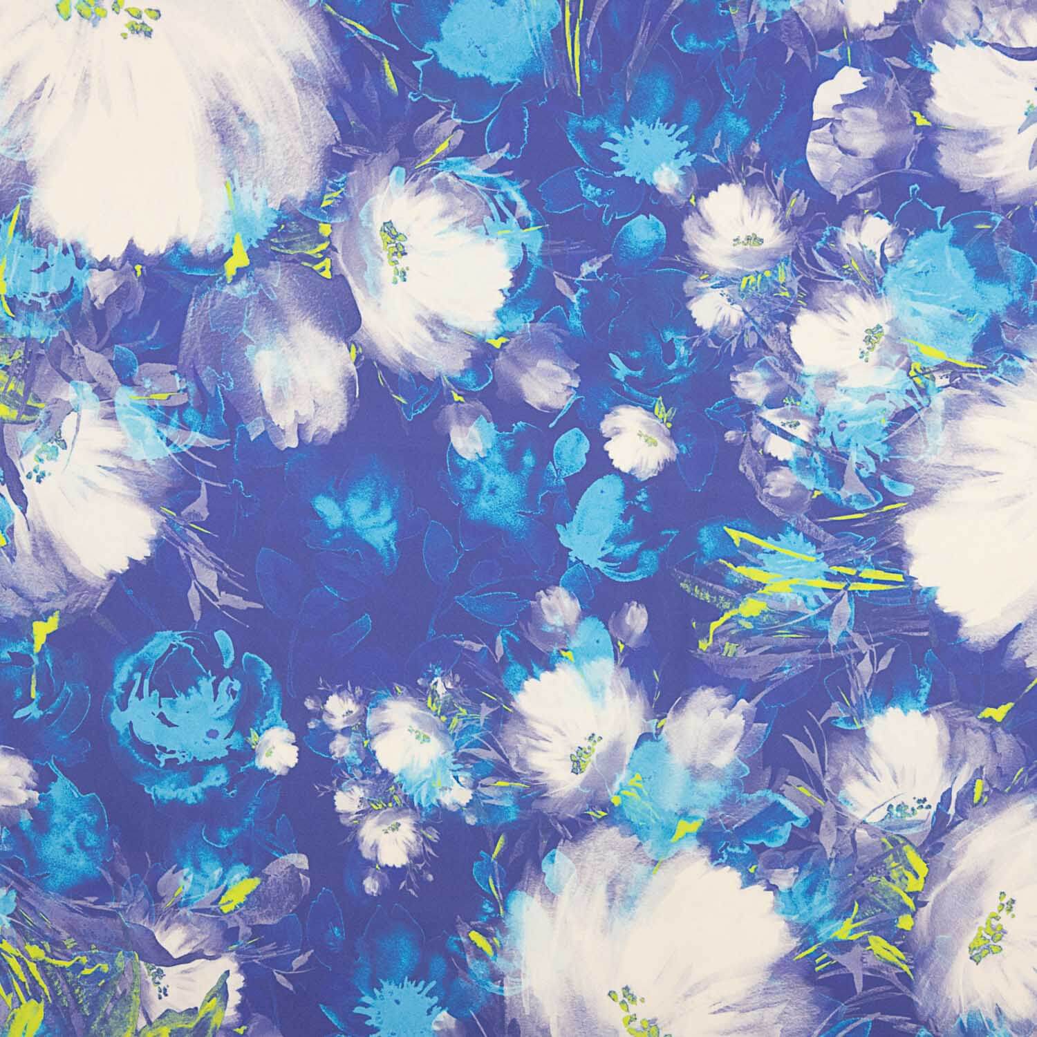 Satin-Reststück mit blauem Streifenmuster – verschiedene Maße x Breite 140 cm - Ribes y Casals
