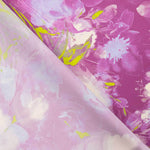 Riga Bougainvillea Gemusterter Satin - Ribes y Casals