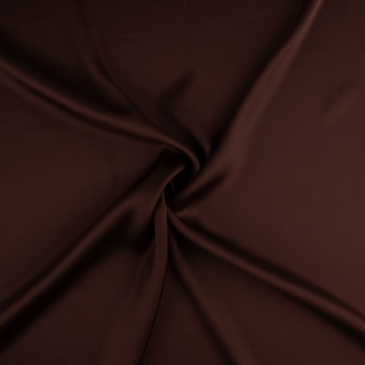 Feiner Polyester-Satin in Dunkelrot - Ribes y Casals