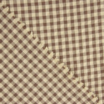 Seersucker mit Vichy-Karomuster in Beige und Braun - Ribes y Casals