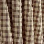 Seersucker mit Vichy-Karomuster in Beige und Braun - Ribes y Casals