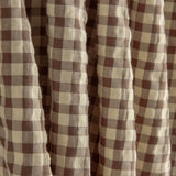 Seersucker mit Vichy-Karomuster in Beige und Braun - Ribes y Casals