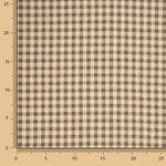 Seersucker mit Vichy-Karomuster in Beige und Braun - Ribes y Casals