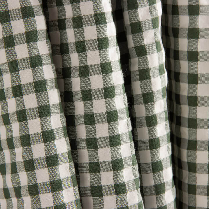 Seersucker mit grünem Vichy-Karomuster - Ribes y Casals