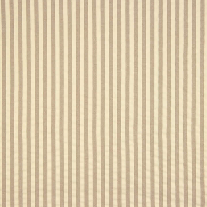 Seersucker mit beige-braunen Streifen - Ribes y Casals