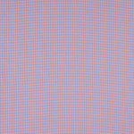 Seersucker-Popeline mit kleinen Karos in Blau und Rosa - Ribes y Casals
