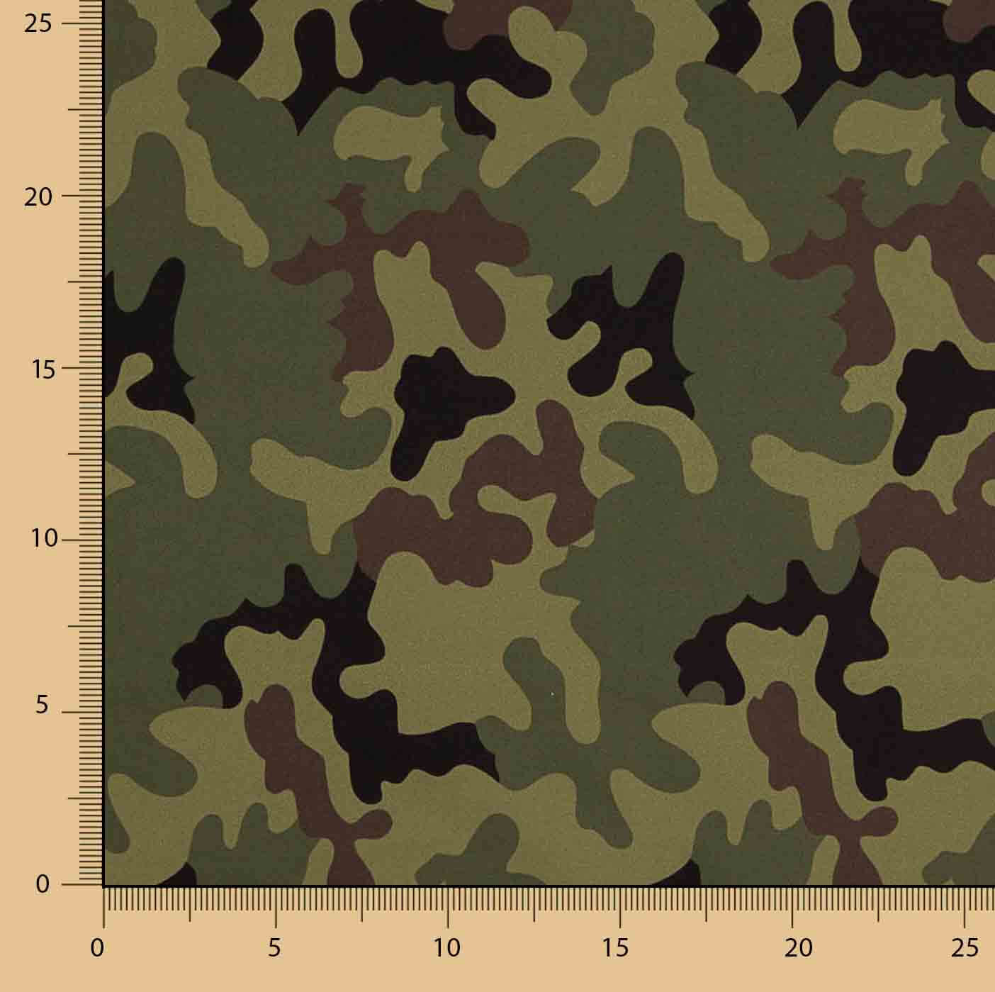 Sorona Technische Faser Grün Camouflage Druck - Ribes y Casals