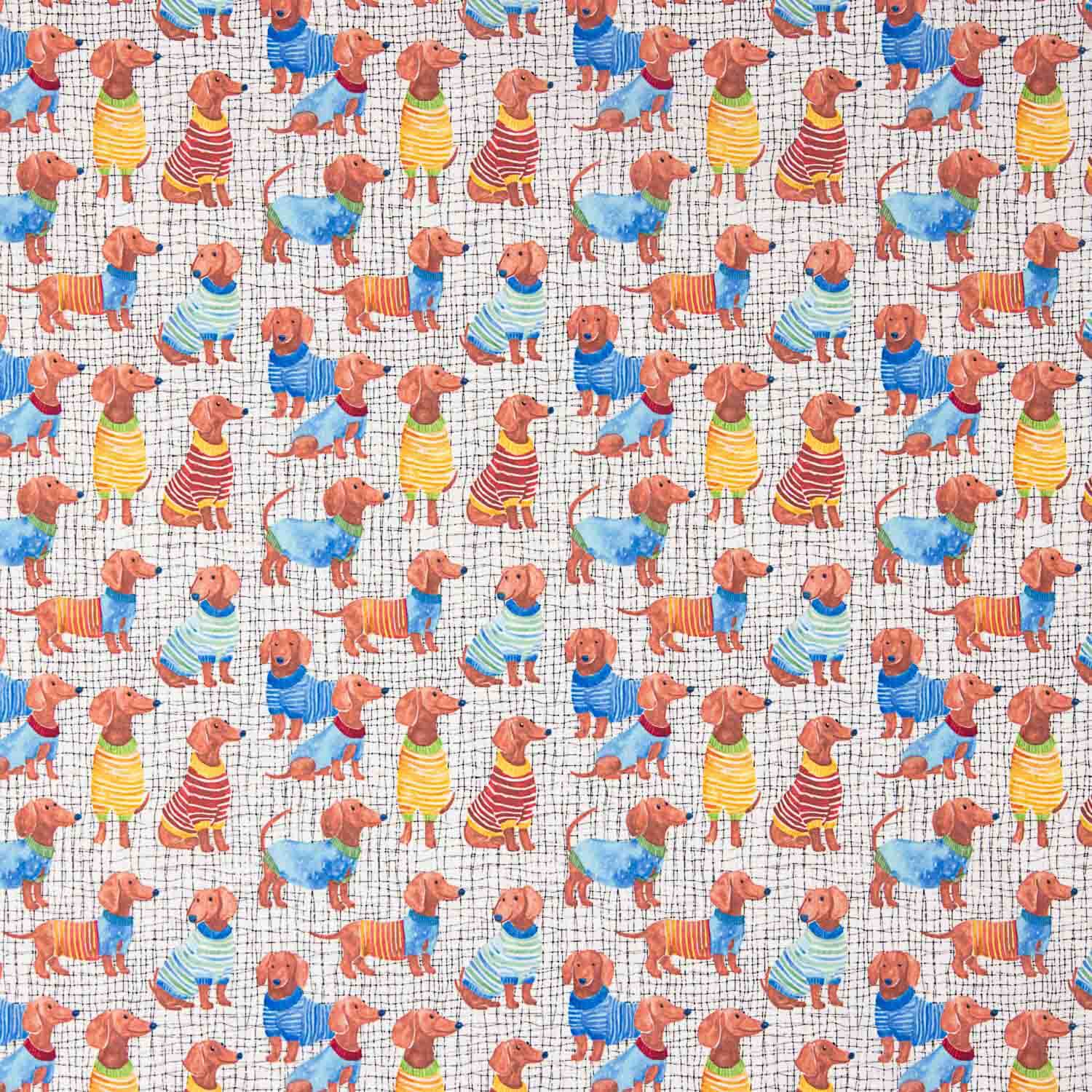 Sorona Technical Fibre Sausage Dog Print - Ribes y Casals