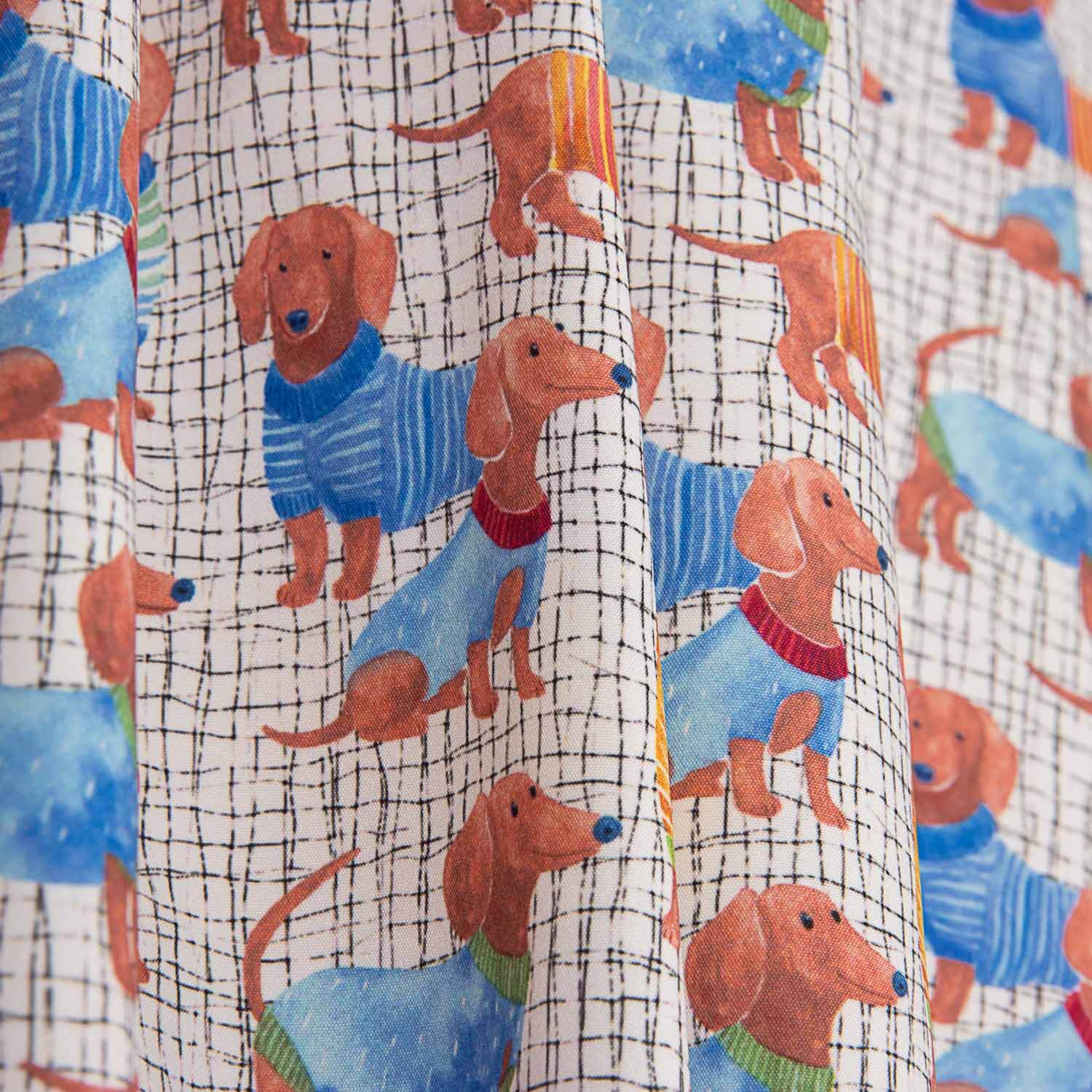 Sorona Technical Fibre Sausage Dog Print - Ribes y Casals