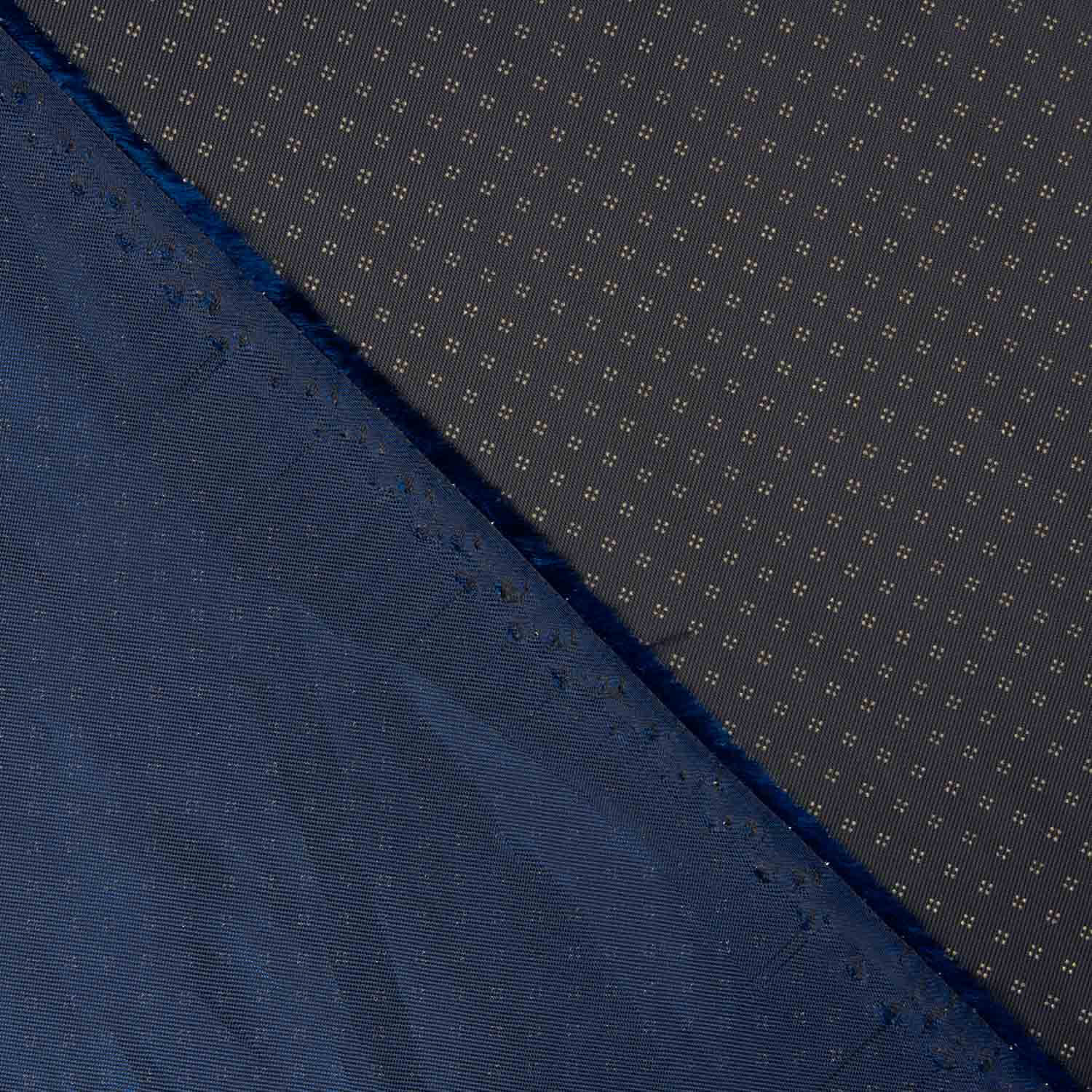 Polyester-Futter Intensives Blau Polyester Tie Dye Druck - Ribes y Casals