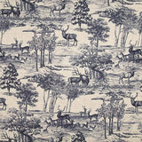 Canvas im Leinenstoff-Look „Bosque de Ciervos“ in Marineblau - Ribes y Casals