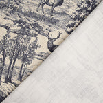 Canvas im Leinenstoff-Look „Bosque de Ciervos“ in Marineblau - Ribes y Casals