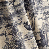 Canvas im Leinenstoff-Look „Bosque de Ciervos“ in Marineblau - Ribes y Casals