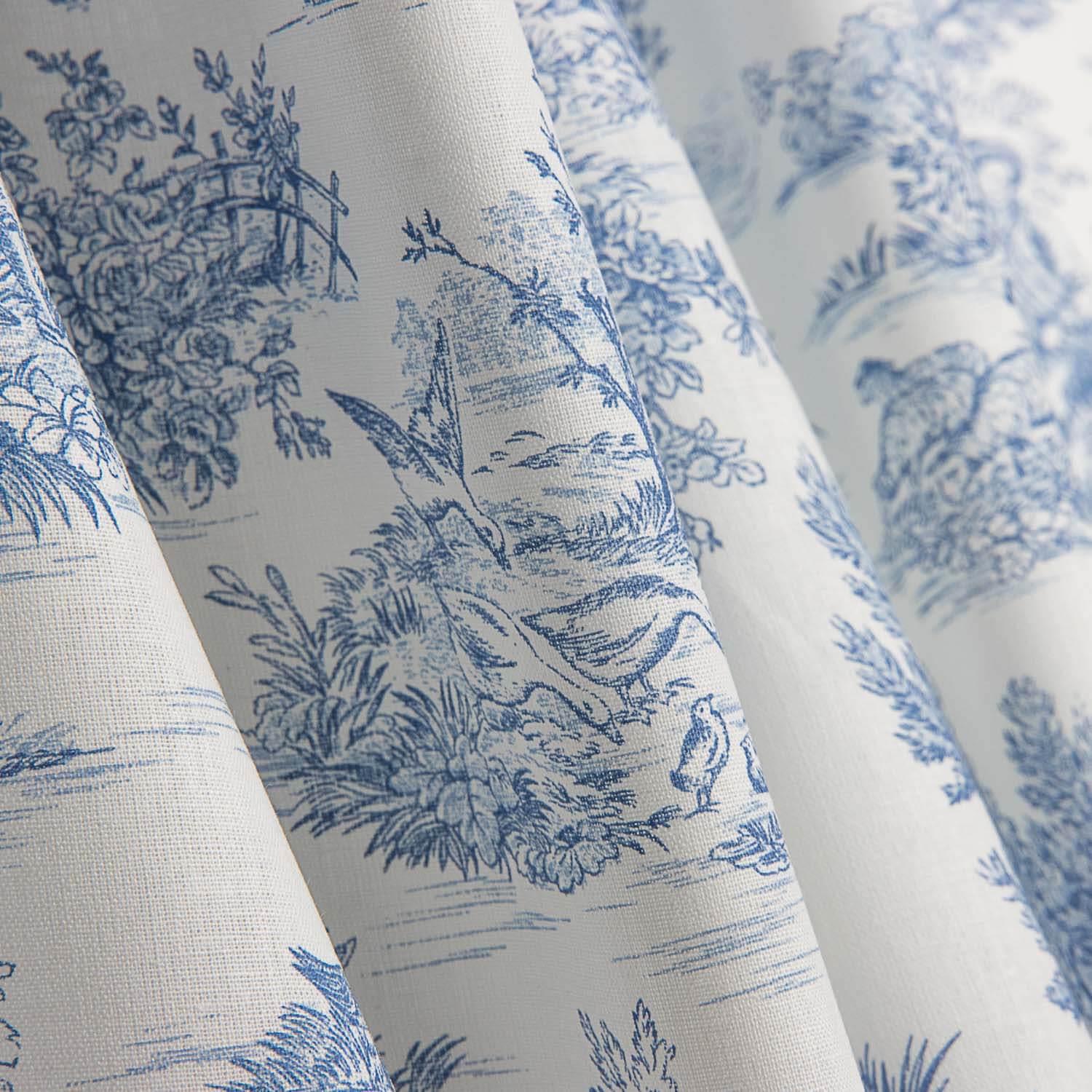 Toile de Jouy Baumwolllaken Blau - Ribes y Casals