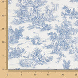 Toile de Jouy Baumwolllaken Blau - Ribes y Casals