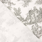 Toile de Jouy Baumwolllaken Grau - Ribes y Casals