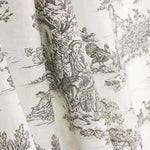 Toile de Jouy Baumwolllaken Grau - Ribes y Casals
