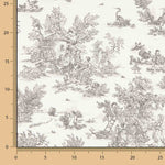 Toile de Jouy Baumwolllaken Grau - Ribes y Casals