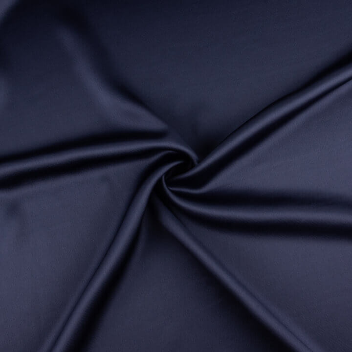 Triacetat-Satin in Nachtblau - Ribes y Casals