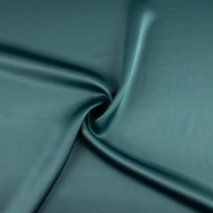 Triacetat-Satin in Jadegrün - Ribes y Casals