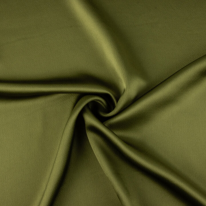 Triacetat-Satin in Khaki-Grün - Ribes y Casals