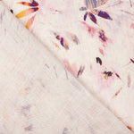 Viskose und Leinen Aquarelldruck Rosa - Ribes y Casals