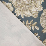 Canvas im Leinenstoff-Look „Jardín Imperial“ Blau - Ribes y Casals