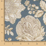 Canvas im Leinenstoff-Look „Jardín Imperial“ Blau - Ribes y Casals