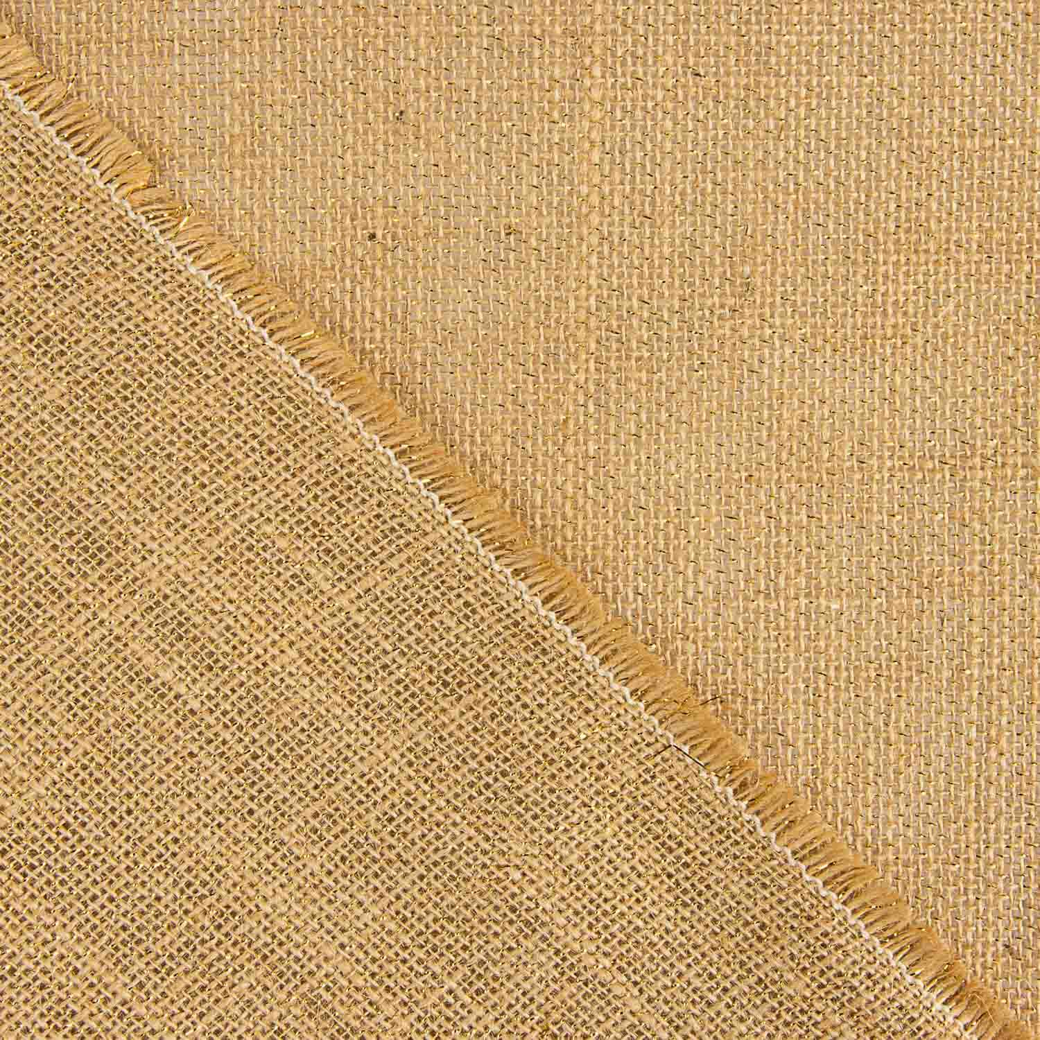 Naturbeige Jute mit goldenem Lurex - Ribes y Casals
