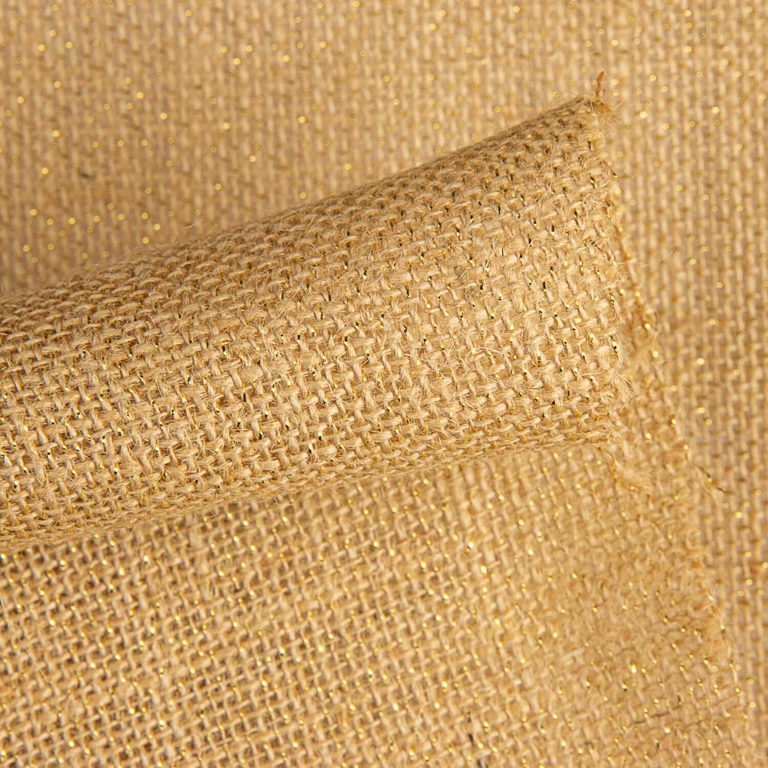 Naturbeige Jute mit goldenem Lurex - Ribes y Casals