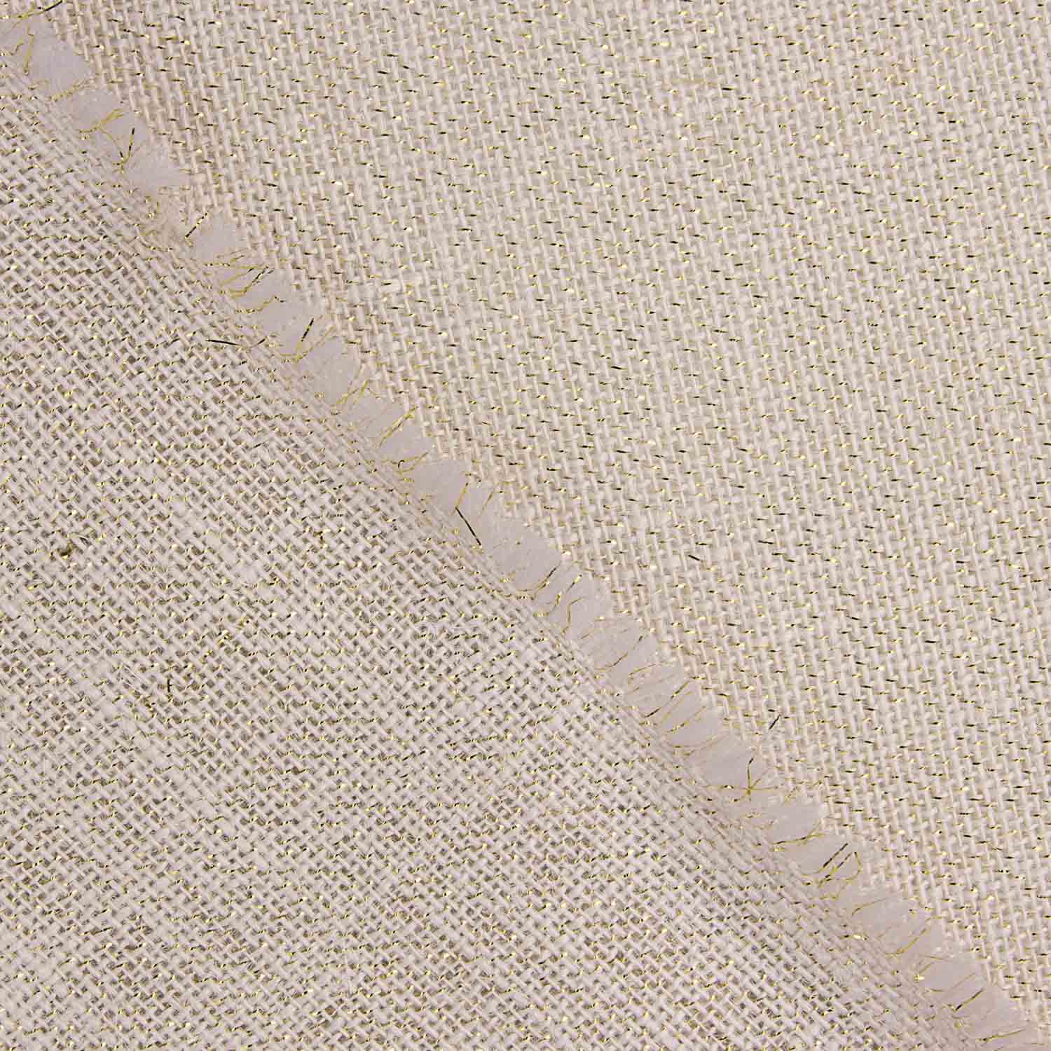 Naturweiße Jute mit goldenem Lurex - Ribes y Casals