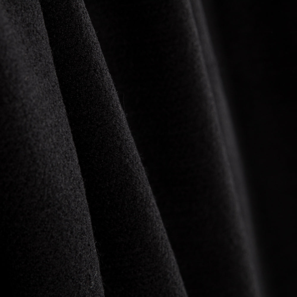 Woll-Poncho-Mantel Schwarz - Ribes y Casals