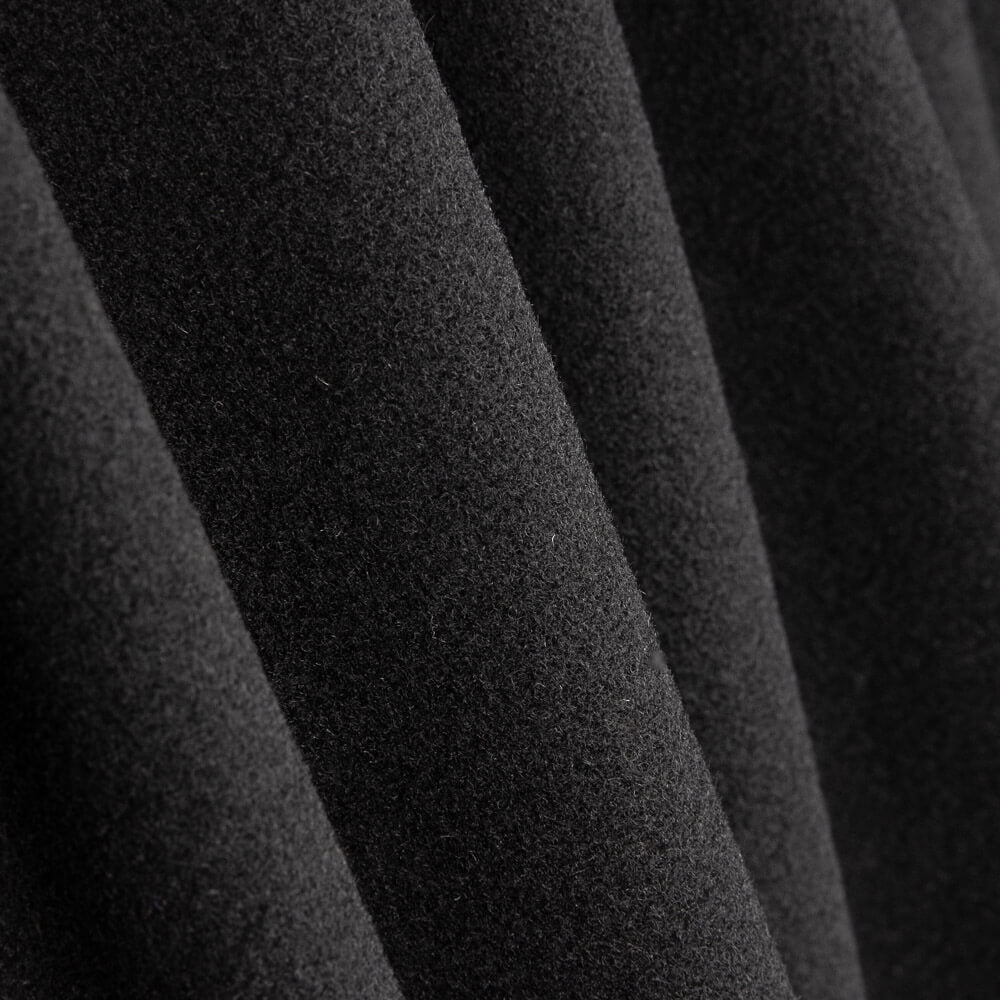 Stoffmantel Wolle Schwarz - Ribes y Casals