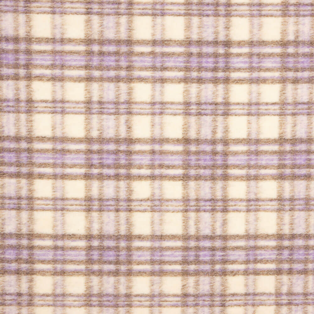 Beige karierter Mantel - Ribes y Casals