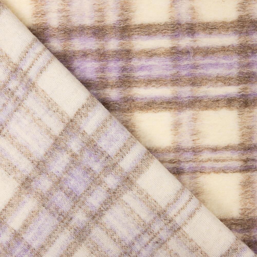Beige karierter Mantel - Ribes y Casals