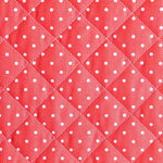 Gesteppte Popeline Steppdecke Polka Dots Rot - Ribes y Casals
