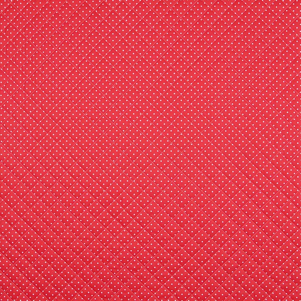 Gesteppte Popeline Steppdecke Polka Dots Rot - Ribes y Casals