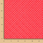Gesteppte Popeline Steppdecke Polka Dots Rot - Ribes y Casals
