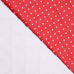 Gesteppte Popeline Steppdecke Polka Dots Rot - Ribes y Casals