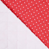 Gesteppte Popeline Steppdecke Polka Dots Rot - Ribes y Casals