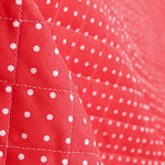 Gesteppte Popeline Steppdecke Polka Dots Rot - Ribes y Casals