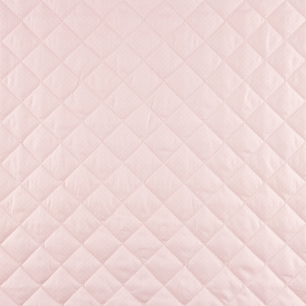 Gesteppte Baumwolldecke mit Polka Dots-Rosa Streifen - Ribes y Casals