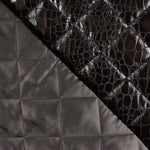 Stoffrest, gepolstert, Kunstleder, schwarz – verschiedene Maße x Breite 140 cm - Ribes y Casals