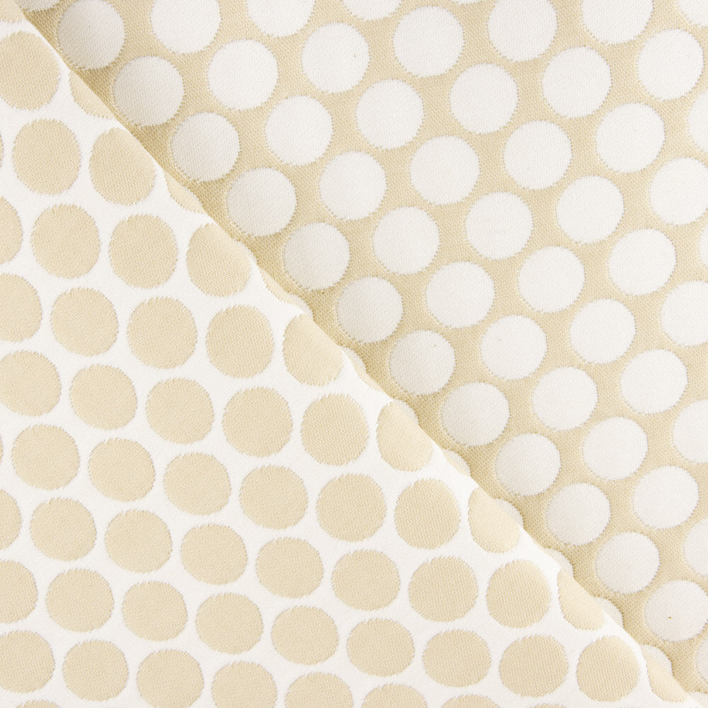 Kinder Jacquard Polka Dots Beige - Ribes y Casals