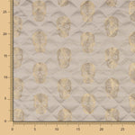 Gesteppte Jacquard-Steppdecke Totenköpfe Gold - Ribes y Casals